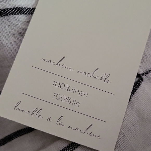 Joie 100% Linen Pleated Wide Leg Trousers in Striped Print - Picture 9 of 9